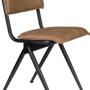 Dagaanbieding Dutchbone Eetkamerstoel New Willow Mocha 82 5 x 39 5 x 54 5