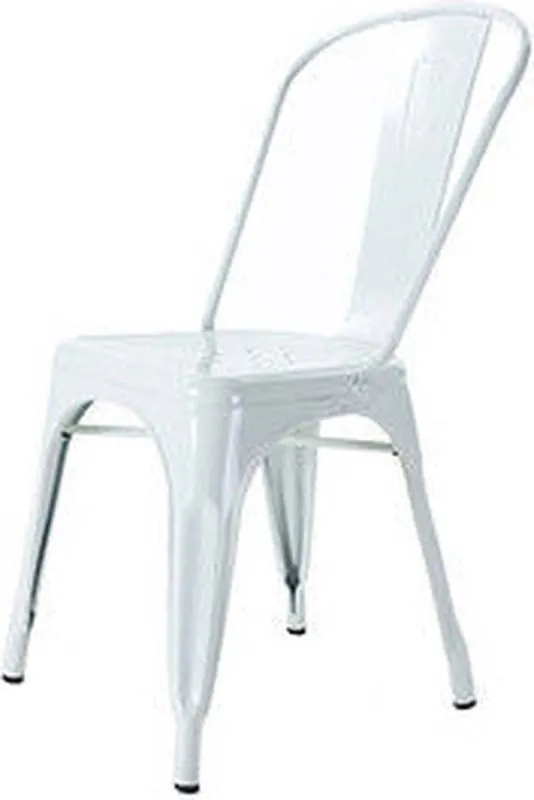 Aanbieding Legend Gewoonstijl Retro Café Eetkamerstoel Wit