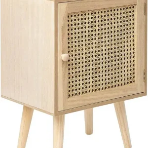 Beliani ALMO Nachtkastje Lichte houtkleur MDF Snelle Levering