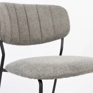 Voordeelprijs Feliz Lifestyle Jolien Eetkamerstoel Zwart Grijs Set van 2