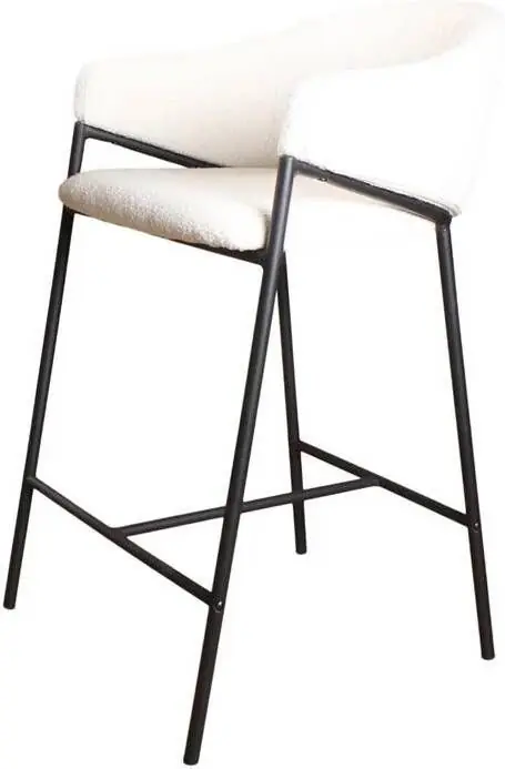 DS4U Elza barkruk boucle ivoor 65 cm Betaalbaar