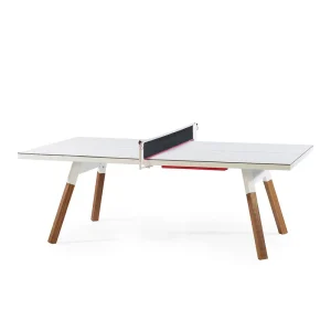 Finale Uitverkoop RS Barcelona Ping Pong tafeltennistafel eettafel-220x120 wit