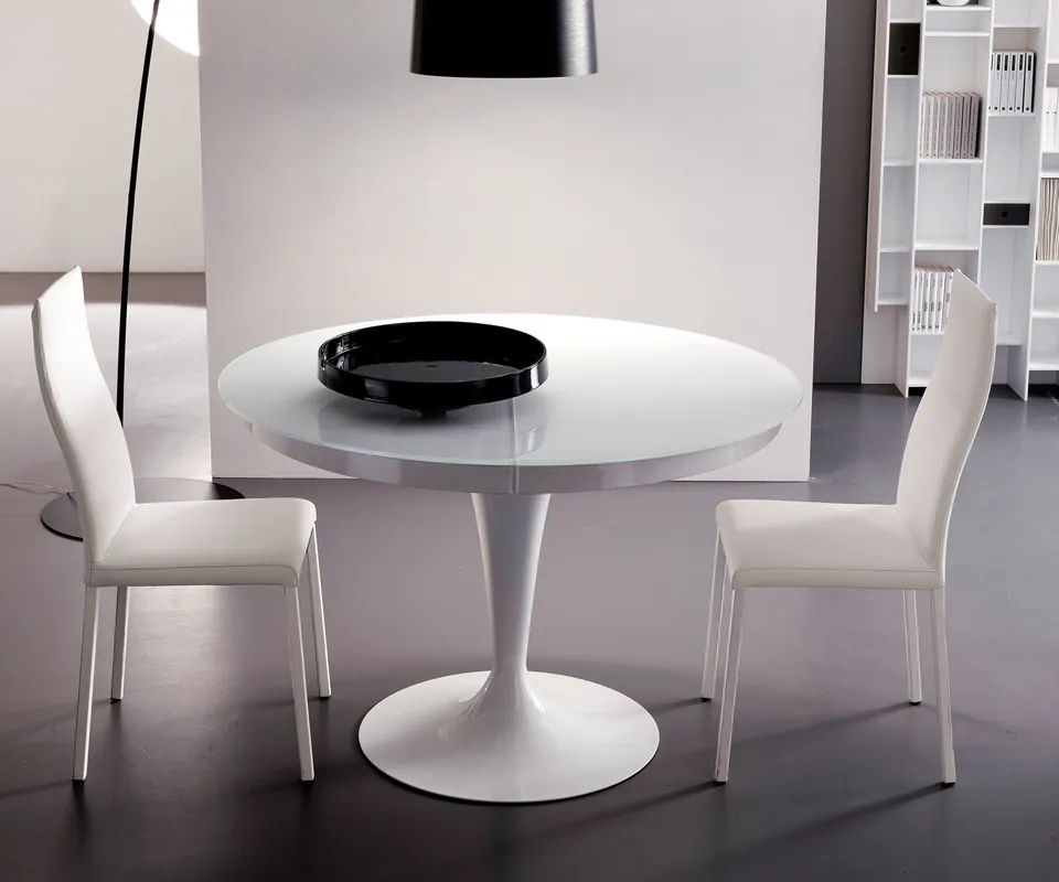 Ozzio Ronde tafel Eclipse T310 -Glas CR 01 Glans Korting