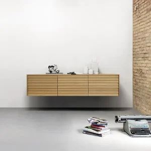 Flitsaanbieding Punt Dressoir Sussex B 177.5-zonder - voor wandmontage-Super Mat Eik