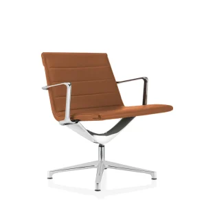 Bestseller ICF Valea Lounge bureaustoel H 45 cm leer Tabak 984