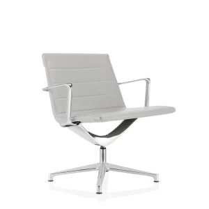 Bestel Nu ICF Valea Lounge bureaustoel H 45 cm leer wit 915