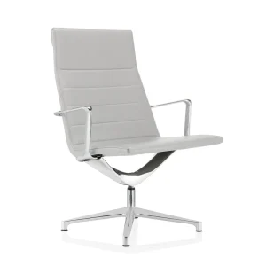 Bestseller ICF Valea Lounge bureaustoel H 75 cm leer wit 915