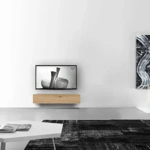 Nu Kopen Livitalia Houten lowboard configurator wand 120 cm 24 cm 46 cm licht eiken