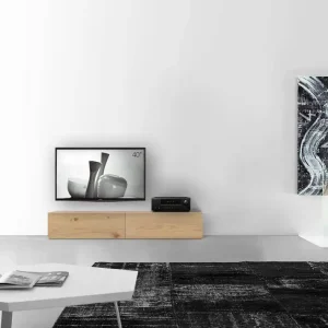 Meest Verkocht Livitalia Houten lowboard configurator Vloer 180 cm 32 cm 46 cm licht eiken