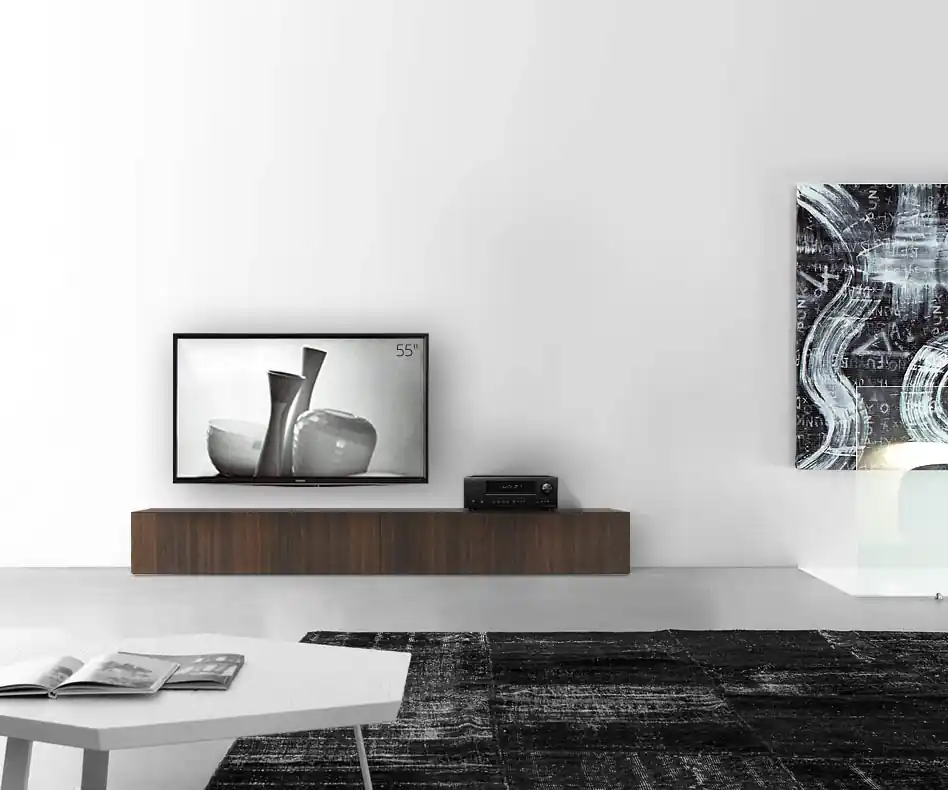 Actieprijs Livitalia Houten lowboard configurator vloer 240 cm 32 cm 56 cm bruin eiken