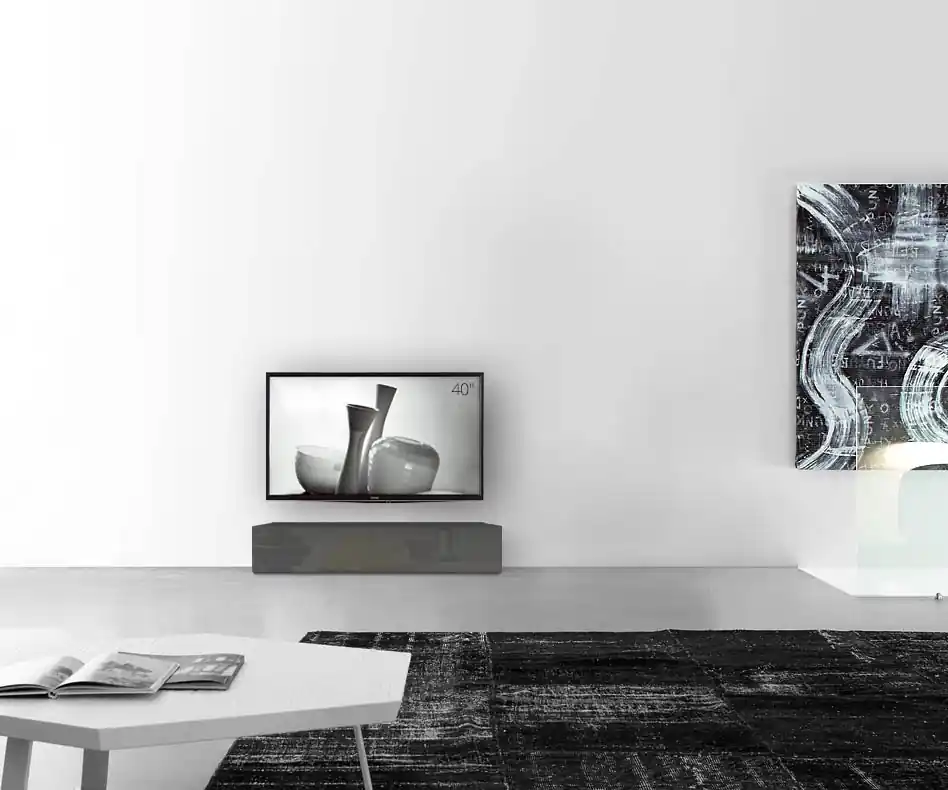 Livitalia Box lowboard configurator-plank-120-27-35-glanzend-donkergrijs Op = Op