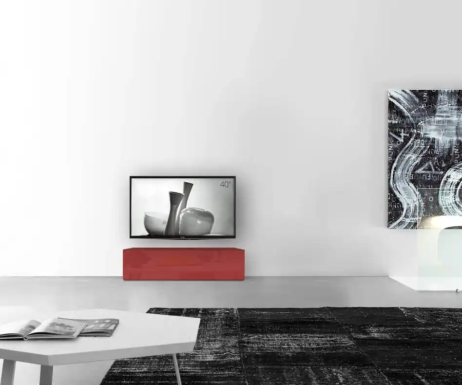 Livitalia Box lowboard configurator-plank-120-35-35-glanzend-rood Exclusieve Aanbieding