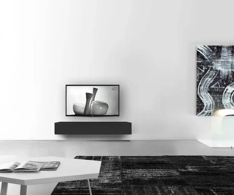 Aanbieding Livitalia Box lowboard configurator-wand-150-25-5-54-mat-zwart