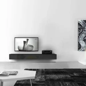 Actieprijs Livitalia Box lowboard configurator-wand-210-25-5-54-glanzend-zwart