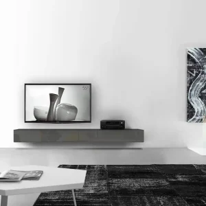 Actieprijs Livitalia Box lowboard configurator-wand-240-25-5-35-glanzend-donkergrijs