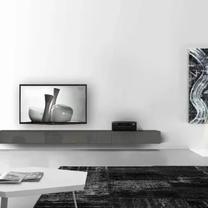 Actieprijs Livitalia Box lowboard configurator-wand-300-25-5-35-glanzend-donkergrijs