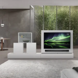 Aanbieding Livitalia Roto lowboard ruimteverdeler met draaibaar TV-paneel-B150-65-H25-T47-ArticoM-B150li-mBox