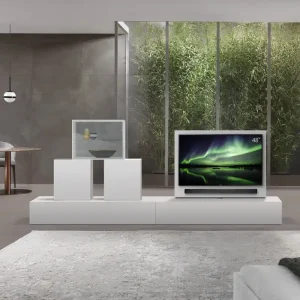 Aanbieding Livitalia Roto lowboard ruimteverdeler met draaibaar TV-paneel-B150-50-H33-T47-ArticoM-B150li-mBox