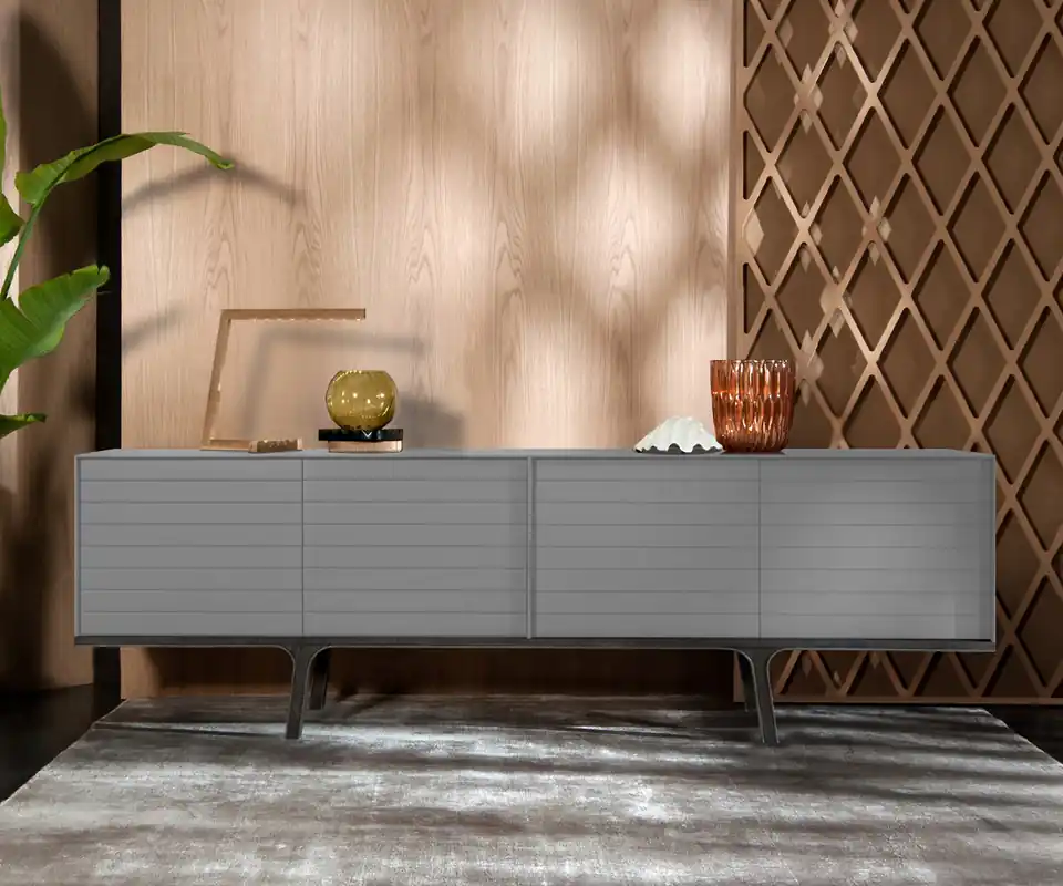 al2 Mobius 002 Dressoir B 240 C3 Lichtgrijs mat Laatste Versie
