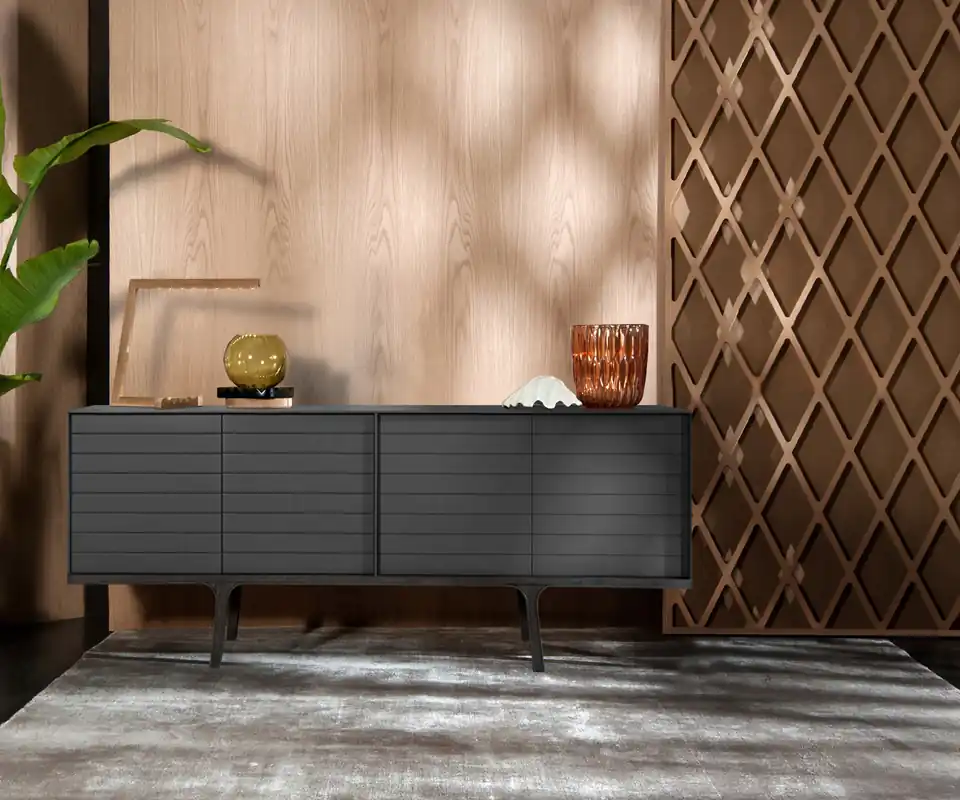 al2 Mobius 002 Dressoir B 180 C6 Donkergrijs mat Snelle Levering