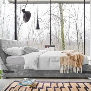 Lage Kosten Novamobili Bedlint-180x200 cm-lattenbodem niet verstelbaar-Memory 47 Lichtgrijs