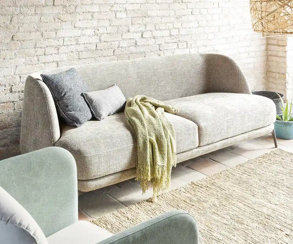 Aanbieding Novamobili Sofa Velvet hoes Sophie 05 Blauw Breedte B 260 cm zonder accessoires
