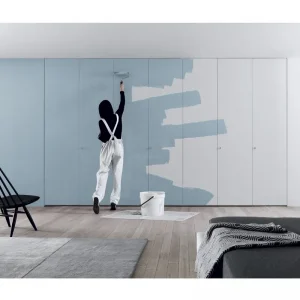 Novamobili Kleerkast Intono Draaideuren Greepoptie knop Aluminium Kleerkasthoogte 258 cm Kleerkastbreedte B 302,5 cm - 6 draaideuren Op = Op