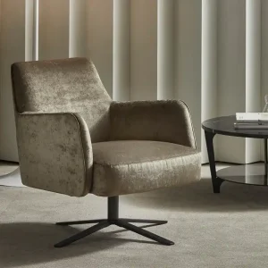 Alleen Vandaag Marelli Clipper fauteuil B 70 cm / H 91 cm / D 80 cm (hoge rugleuning) Kleur bekleding lichtgrijs fluweel Kleur frame zilverchroom glanzend