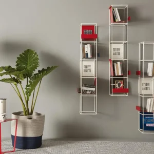 Direct Beschikbaar MEME Design Libro verticale wand boekenkast Kleur 13 GIALLO MAYA / RAL 1005