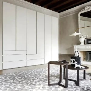 Aanbieding Livitalia Garderobekast Collage draaideuren Kleur romp & voorkant Lichtgrijs mat (vergelijkbaar met RAL 7044) Hoogte H 287,6 cm
