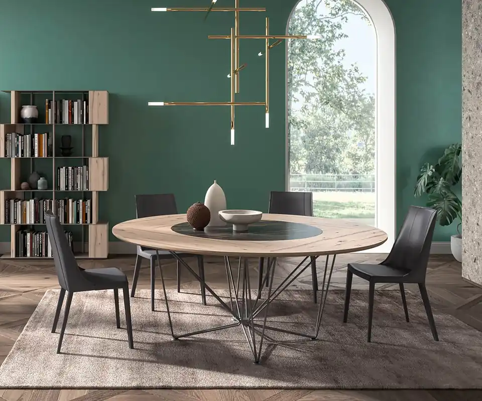 Speciale Aanbieding Ozzio Loren leren stoel S337 Kleur leer donkergrijs