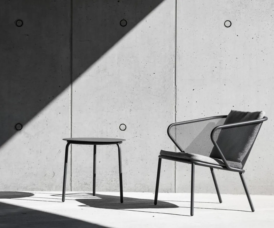 Beperkt Aanbod Todus Condor loungestoel Kleur frame Antraciet 145 Kleur stoffen bekleding Antraciet 445 Optionele kruk Zonder Optionele regenhoes Met regenhoes