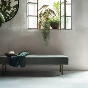 Aanbieding Novamobili Bankzitting Kerk gestoffeerd Bekleding Frida 28 Lichtgrijs Kleur Frame Matgroen - 342 Foglia (vergelijkbaar met RAL6003)