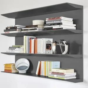 Aanbieding Novamobili Wandplank Horizon design Breedte 134,8 cm met achterwand Kleurafwerking Mat gelakt - 300 BIANCO (vergelijkbaar met RAL9016)