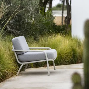 Veilige Betaling Todus Starling tuinstoel Kleur frame Wit 110 Kleur stoffen bekleding Antraciet 445 Optionele kruk incl. kruk Kleur frame zoals fauteuil Bekleding grijs 435 Optionele kussenset 3x sierkussens (1 x 50x50, 2 x 40x40) Antraciet Optionele regenhoes zonder