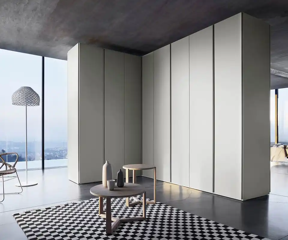 Livitalia Kledingkast Sinua draaideuren Breedte B 272,5 cm 6 deuren Kleur body & front Wit mat (vergelijkbaar met RAL 9016) Hoogte H 287,6 cm Beste Prijs