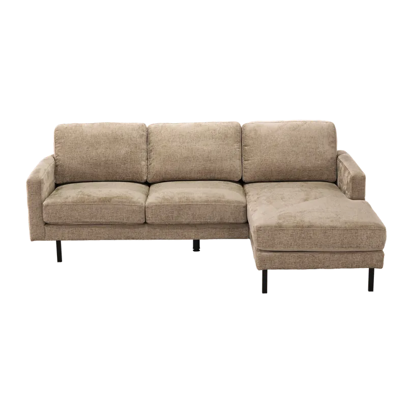 Cambridge 2,5-AL/AR + Chaise R/L - Milky 80 beige - Cambridge Uitverkoop