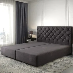 Beperkt Aanbod Boxspring-frame Dream-Great 180x200 microvezel zwart