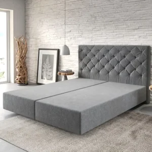 Beperkte Voorraad Boxspring-frame Dream-Great 160x200 microvezel antraciet