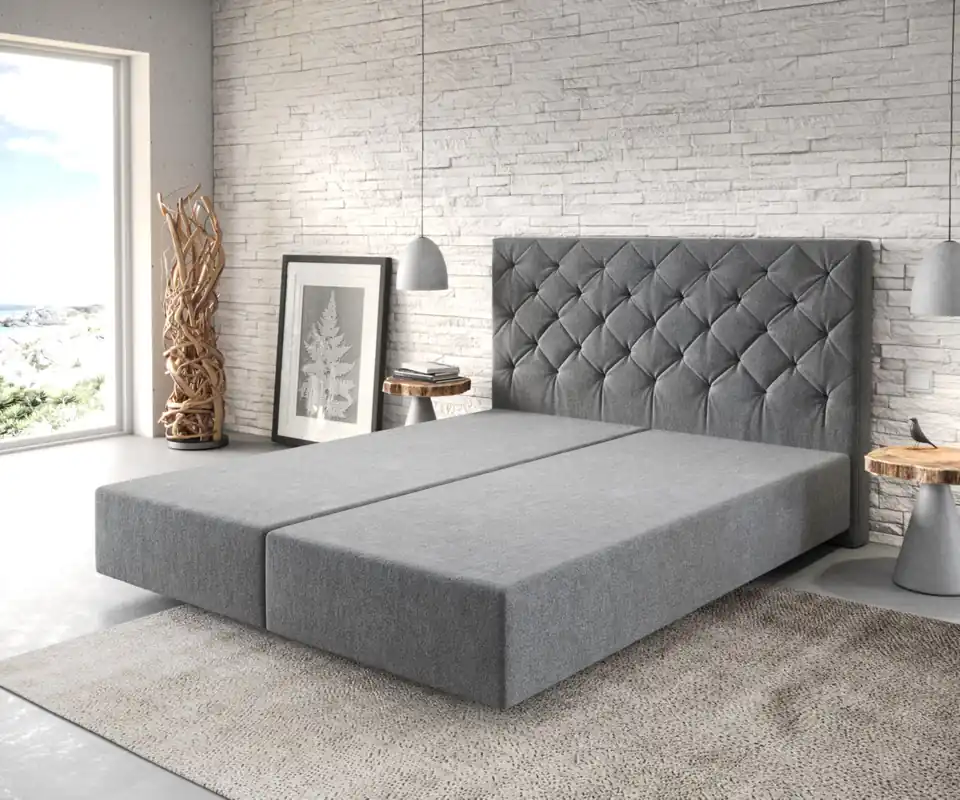 Beperkte Voorraad Boxspring-frame Dream-Great 160x200 microvezel antraciet