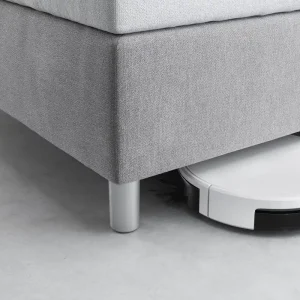 Weekendaanbieding Boxspringsysteem Dream Poten-variantenset aluminiumkleurig poten bodemvrijheid 10 cm voor bedbreedte 140/160/180