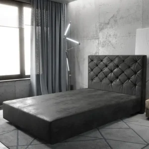 Aanbieding Boxspring-frame Dream-Great 120x200 microvezel antraciet Vintage