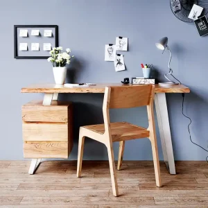 Bureautafel Live-Edge 150x60 cm acacia natuur 3 laden Gratis Retour
