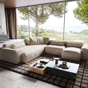 Woonlandschap Freestyle Cozy 360x290 cm Geweven stof zacht beige Beschikbaar van 16-10-2026 Fabrieksprijs