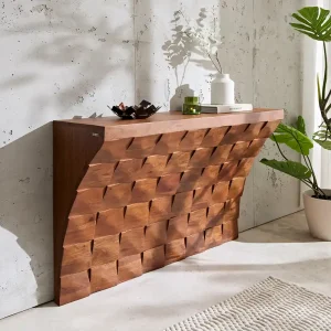 Console Eremos 120x35 cm acacia bruin Direct verzendklaar Alleen Vandaag