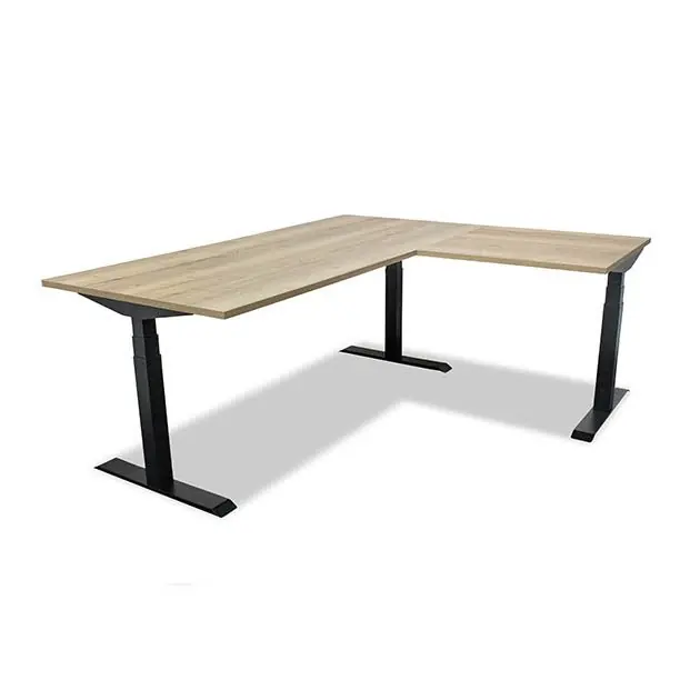 Speciale Aanbieding Zit sta bureau elektrisch Lineaflex MRC PRO Hoek 200x80 / 60x80 cm.
