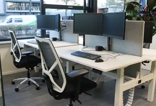 Goedkoop Zit sta bureau elektrisch Lineaflex MRC PRO Duo 180x80 cm.
