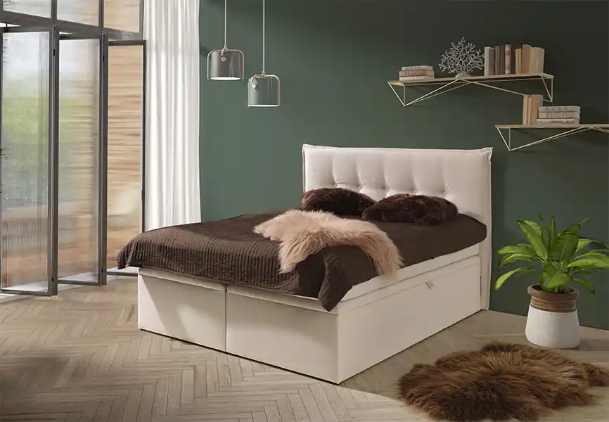 Boxspring Sofia - roze (180 cm) Voordeelprijs