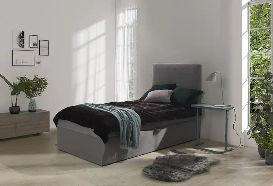 Tijdelijk Beschikbaar Boxspring Porto - roze (90 cm)