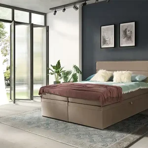 Bestel Nu Boxspring Den Haag - groen - velvet (180 cm)
